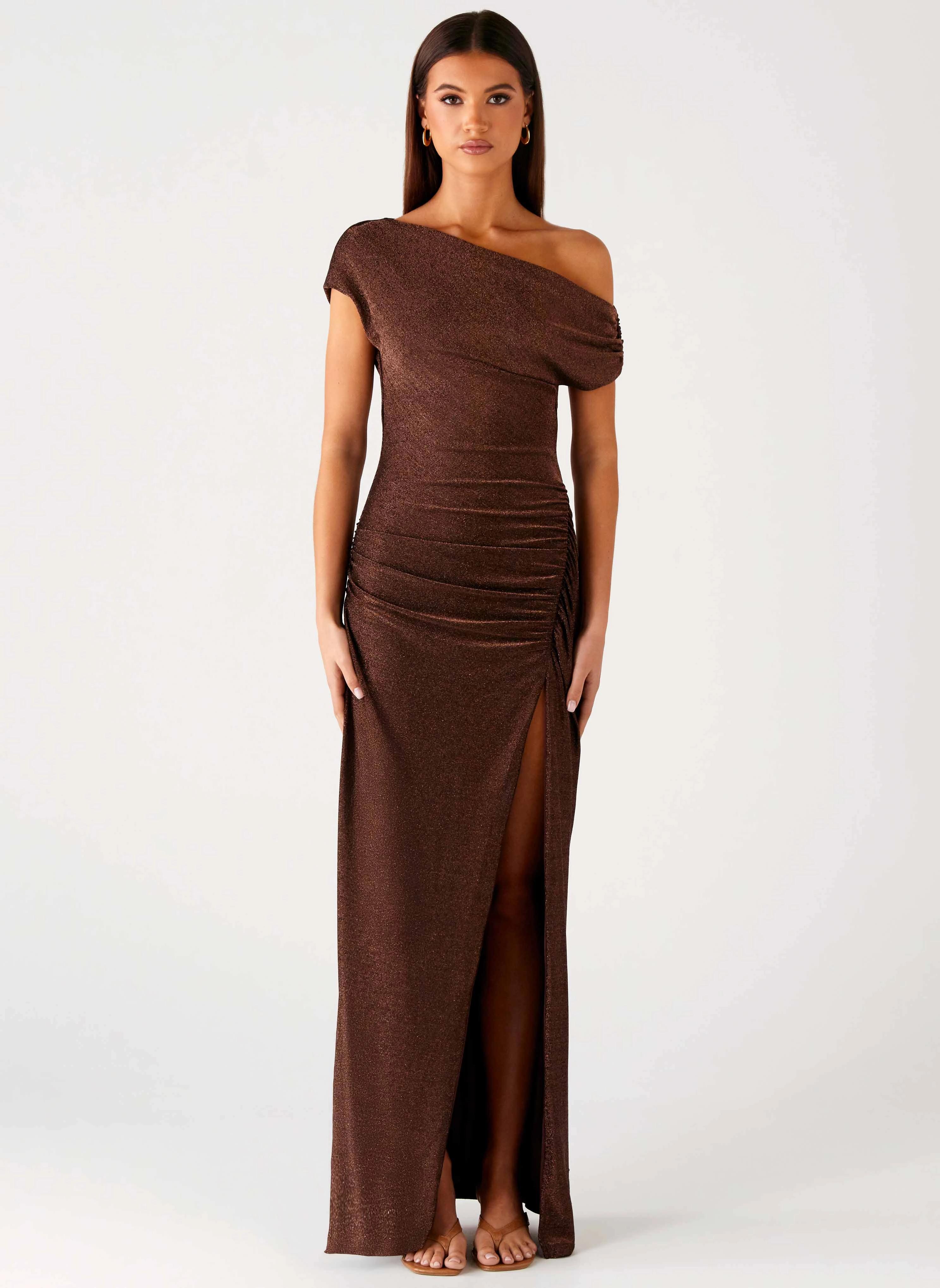 Lightweight Fabric Pure Fit Harvest Moon Maxi Dress - Chocolate