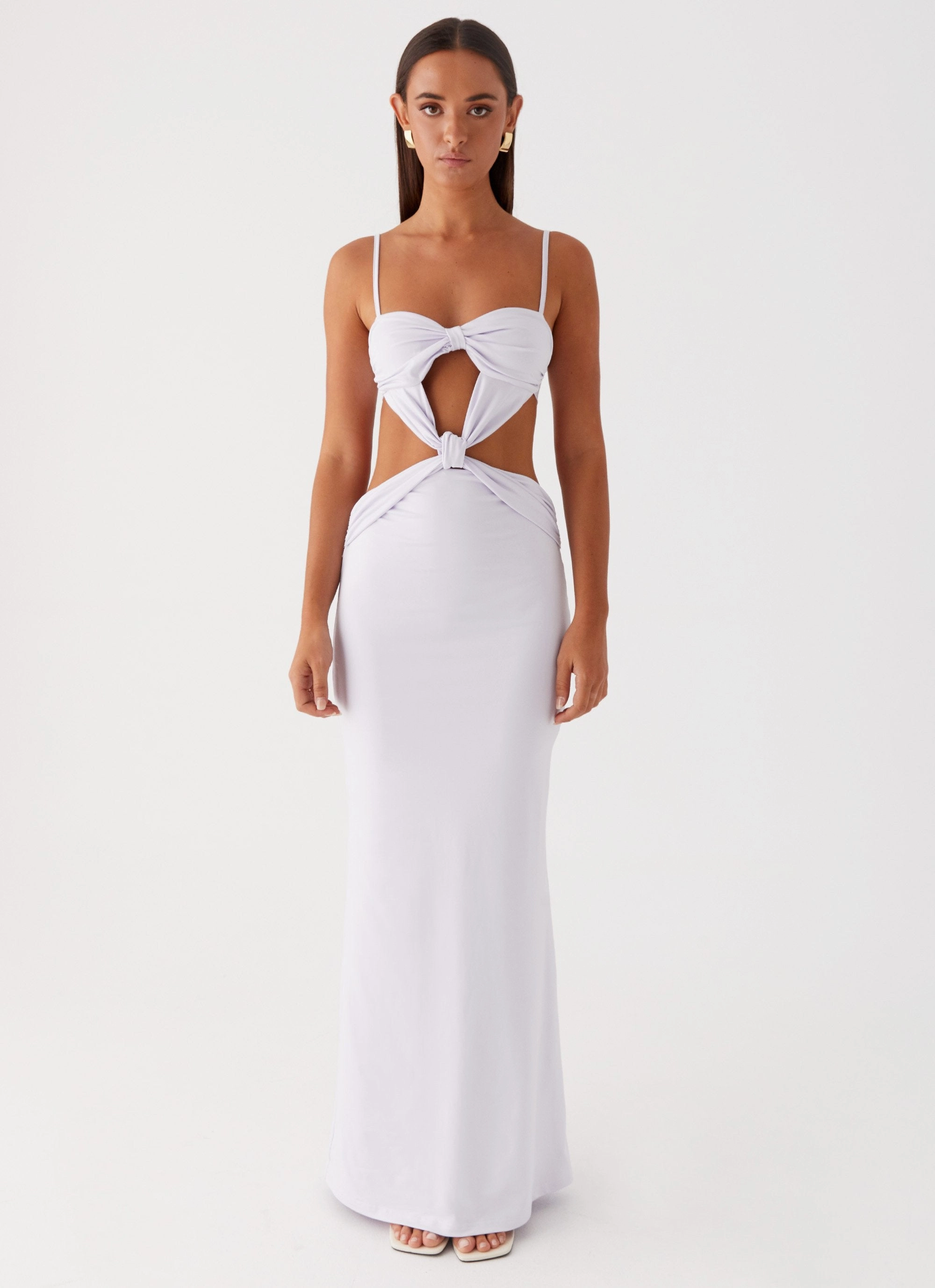 Pose Glow Winter Proof Heart And Soul Maxi Dress - Lavender