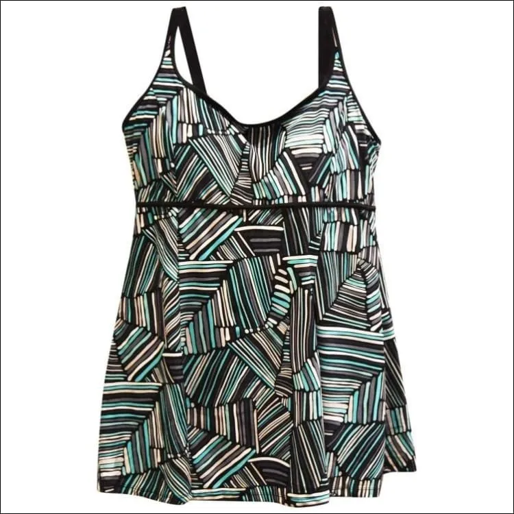Heat Women’s Plus Size Scoop Swimdress Swimsuit 18W 20W 22W 24W