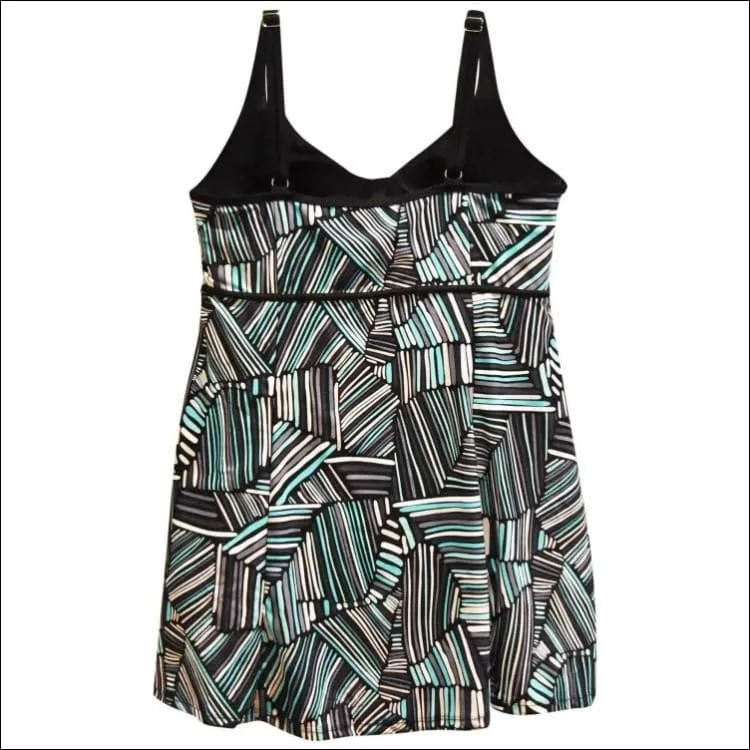 Heat Women’s Plus Size Scoop Swimdress Swimsuit 18W 20W 22W 24W