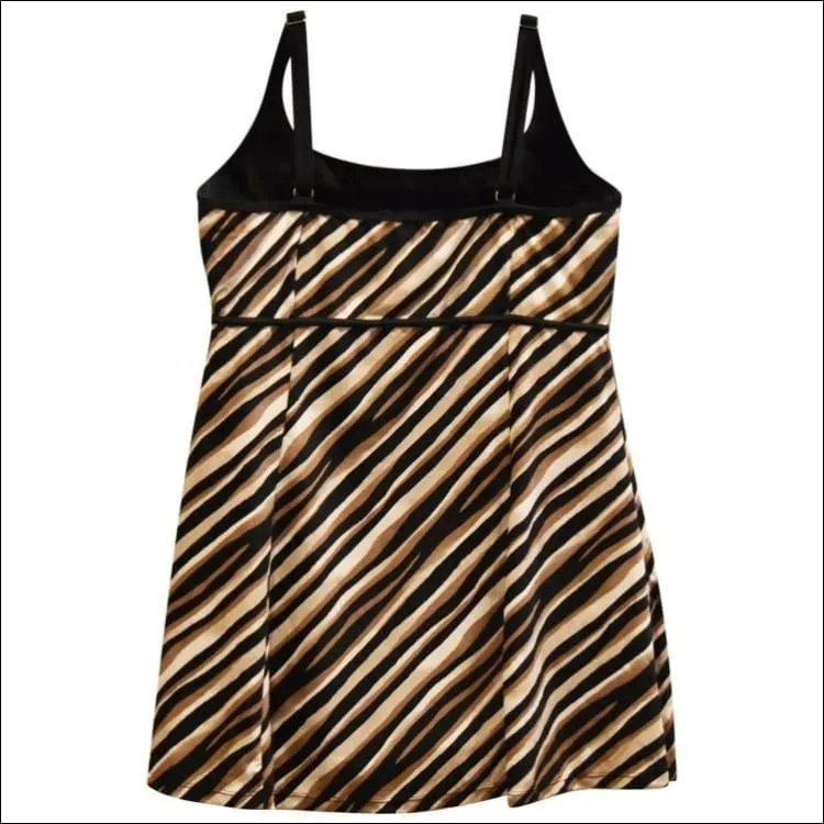 Heat Women’s Plus Size Scoop Swimdress Swimsuit 18W 20W 22W 24W