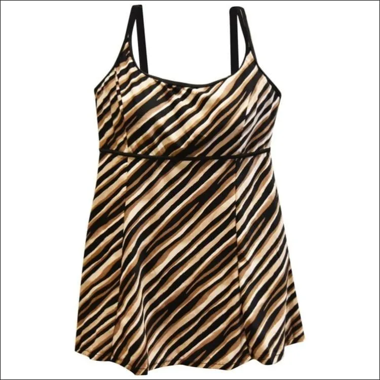 Heat Women’s Plus Size Scoop Swimdress Swimsuit 18W 20W 22W 24W