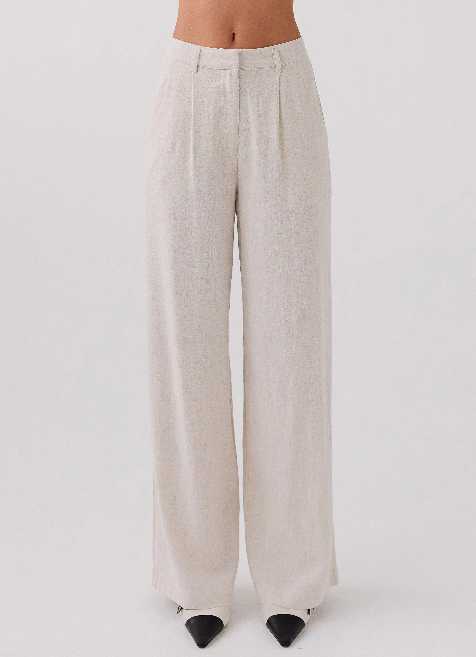 Flattering Fit Wear Relaxed Comfort Fit Heatwave Linen Pants - Oatmeal