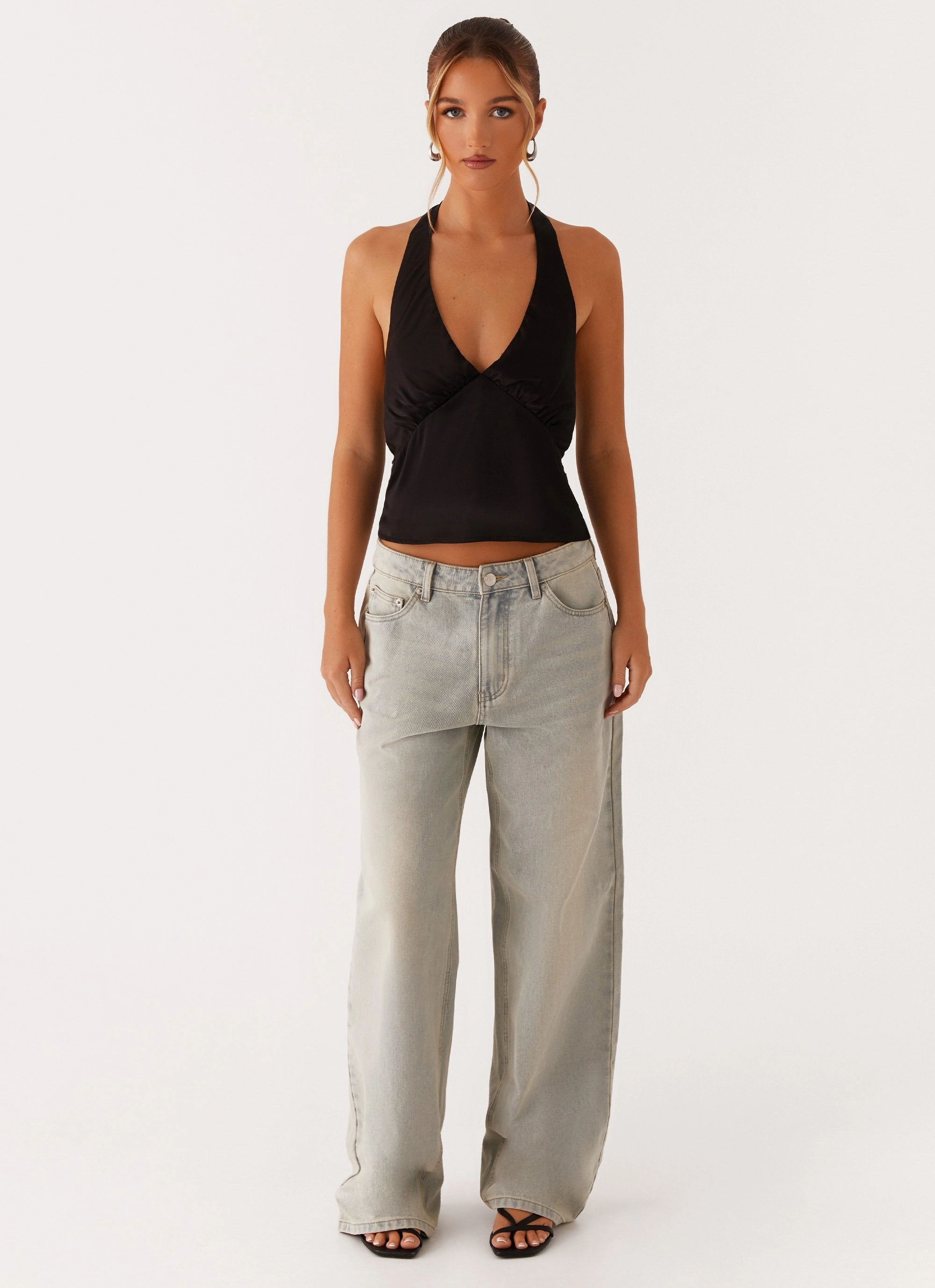 Heavy Hearted Top - Black ButterySoftTextile WaffleWeave