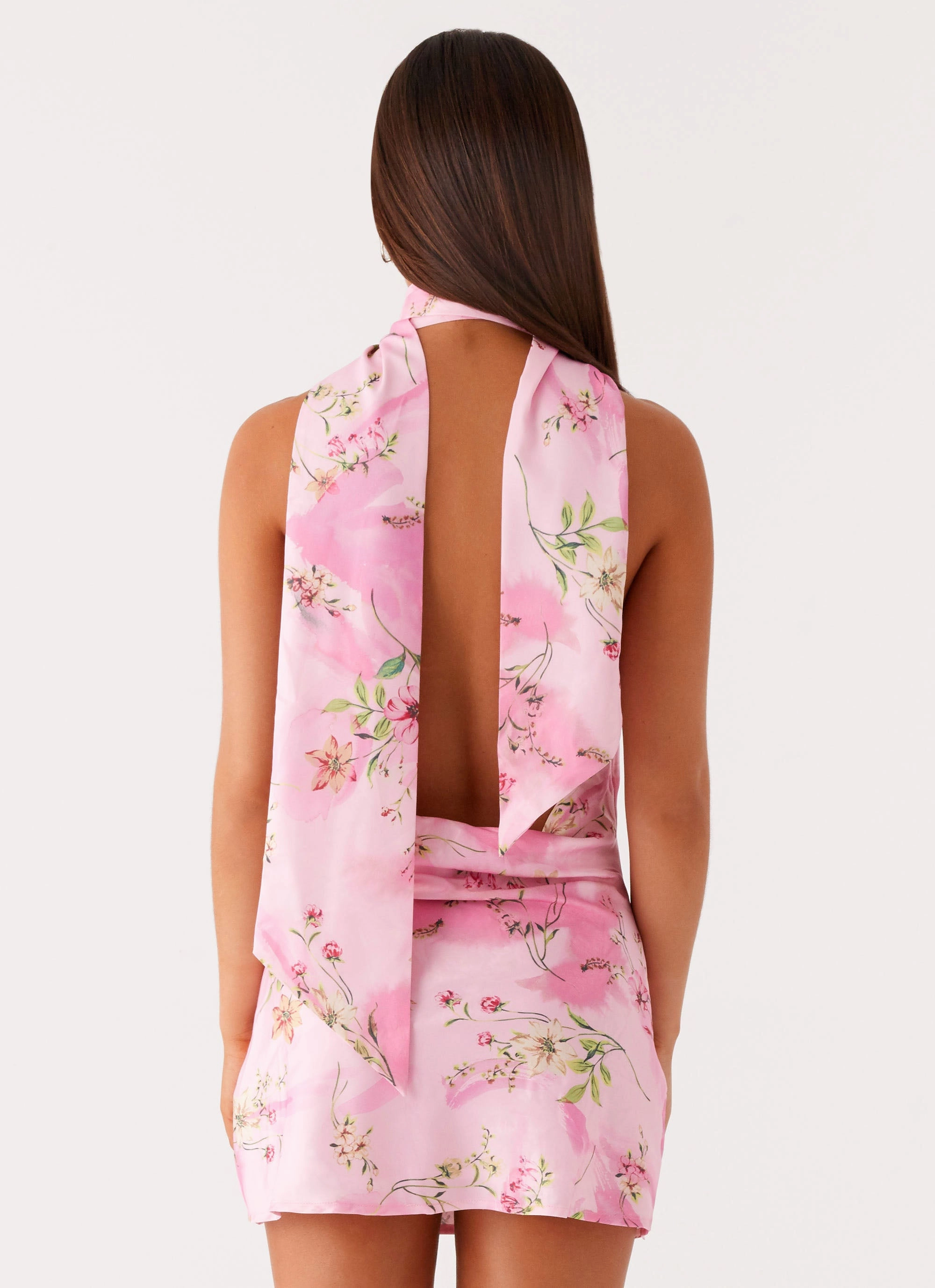 Autumn Mood Classic Vibe Heidi Mini Dress - Pink Floral