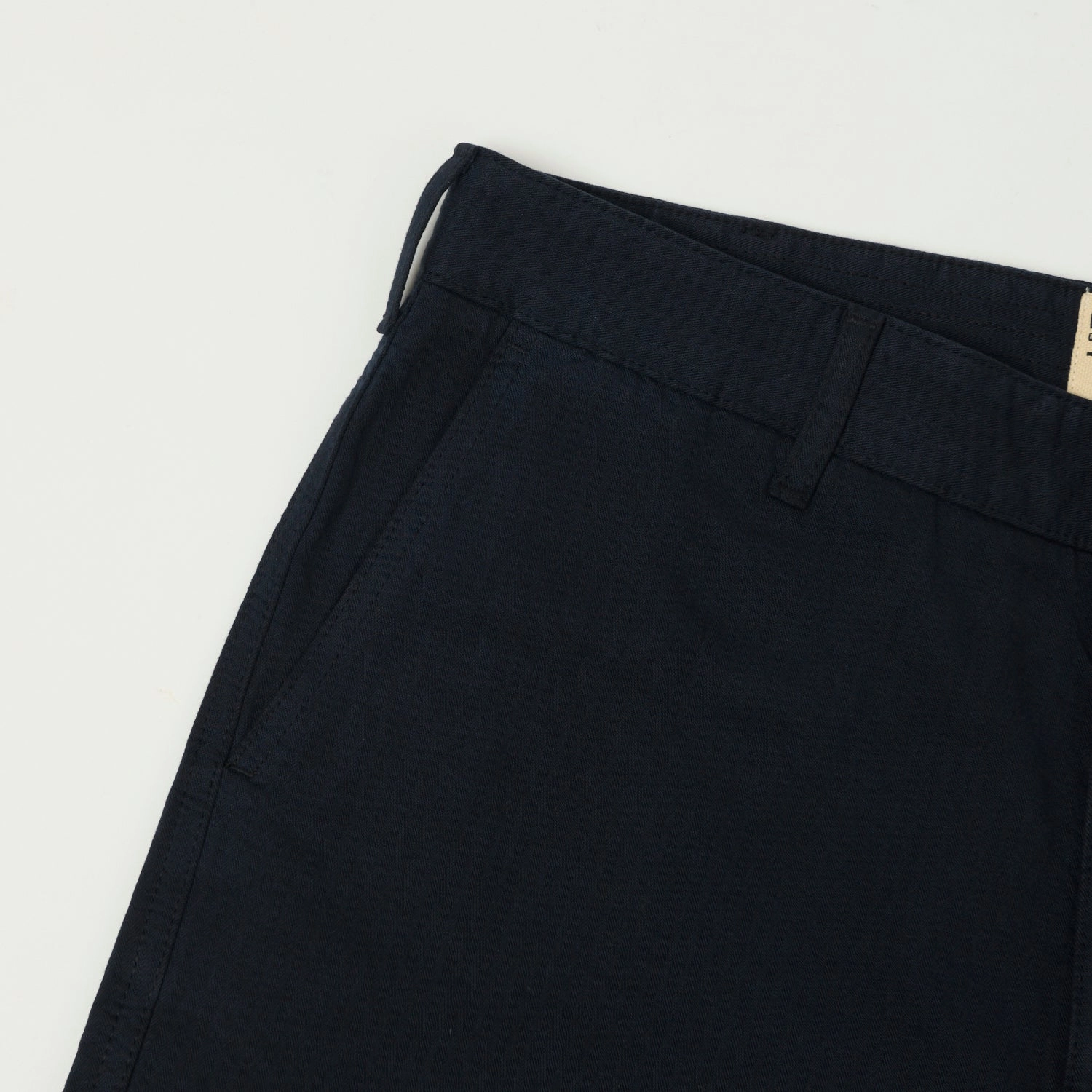 Heimat 'Journey' Herringbone Twill Chinos - Ink