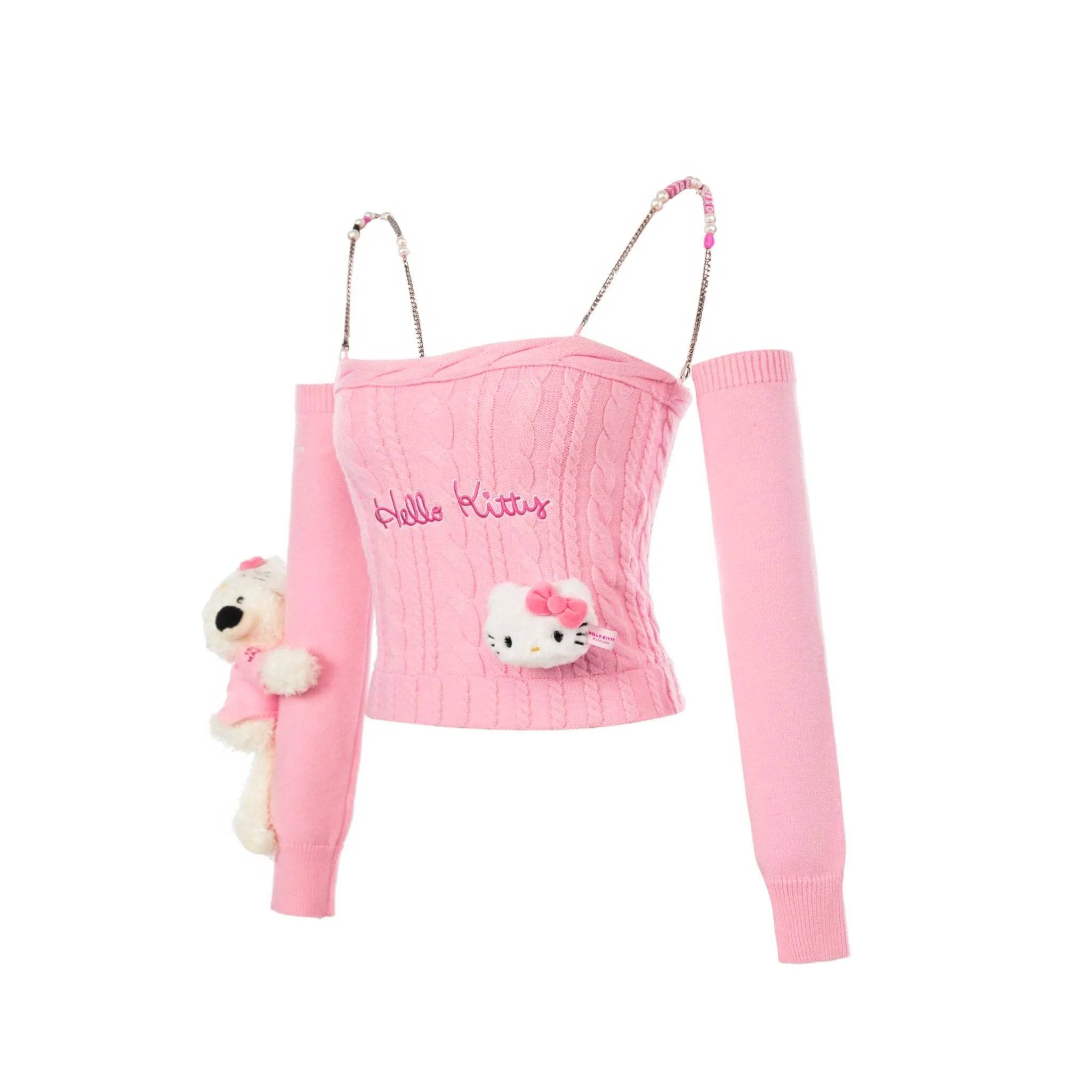 Hello Kitty Knitted Camisole in Pink