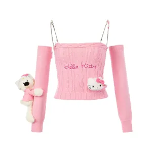Hello Kitty Knitted Camisole in Pink