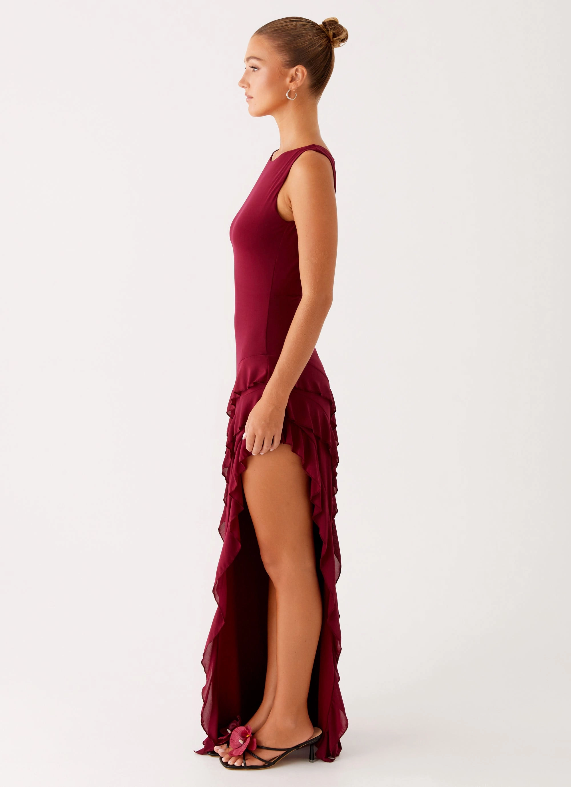 Solid-color Trend Movement Hendrix Maxi Dress - Raspberry Wine