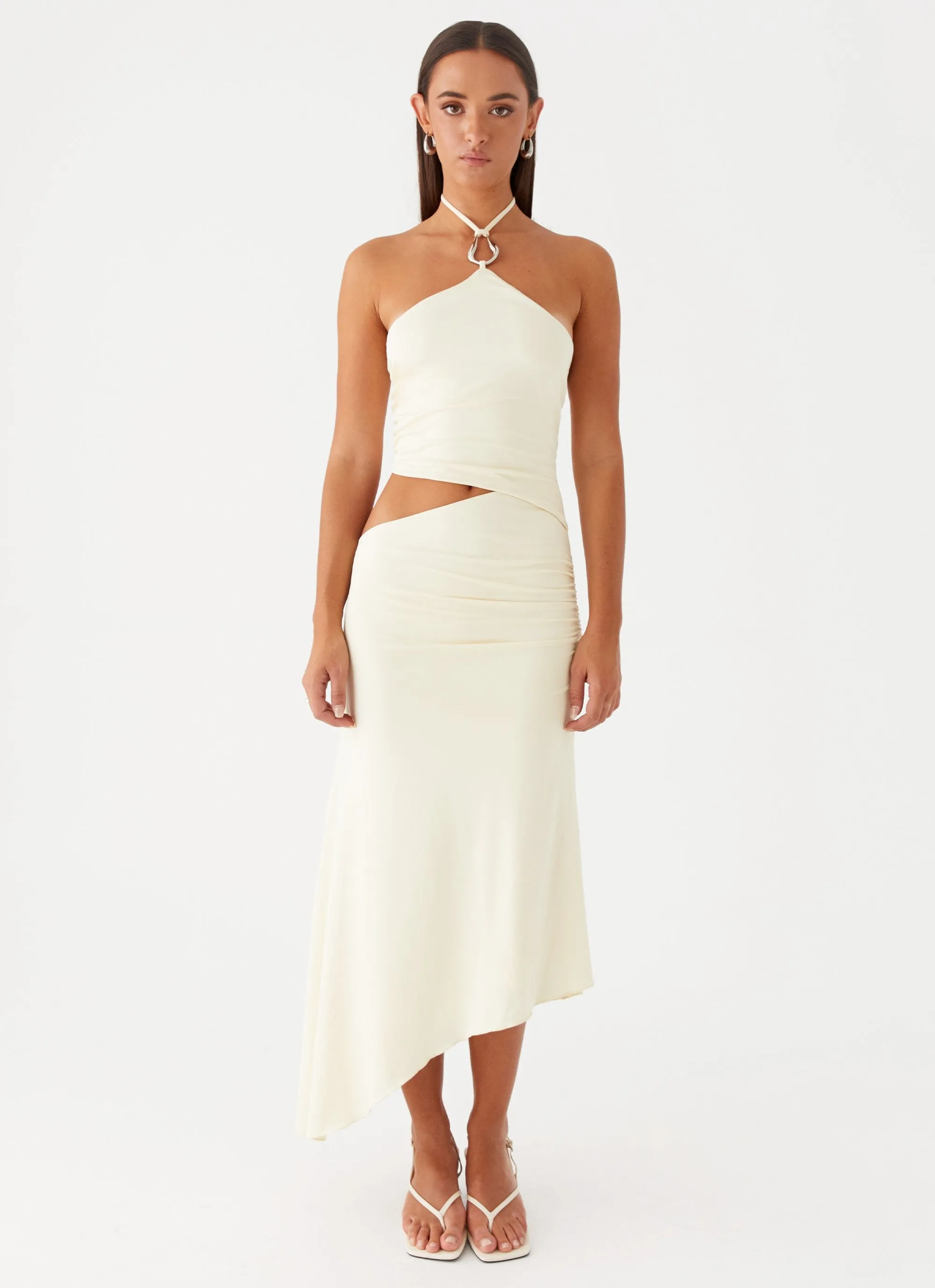 Tasha Maxi Dress - Lemon garden party Versatile Clothing