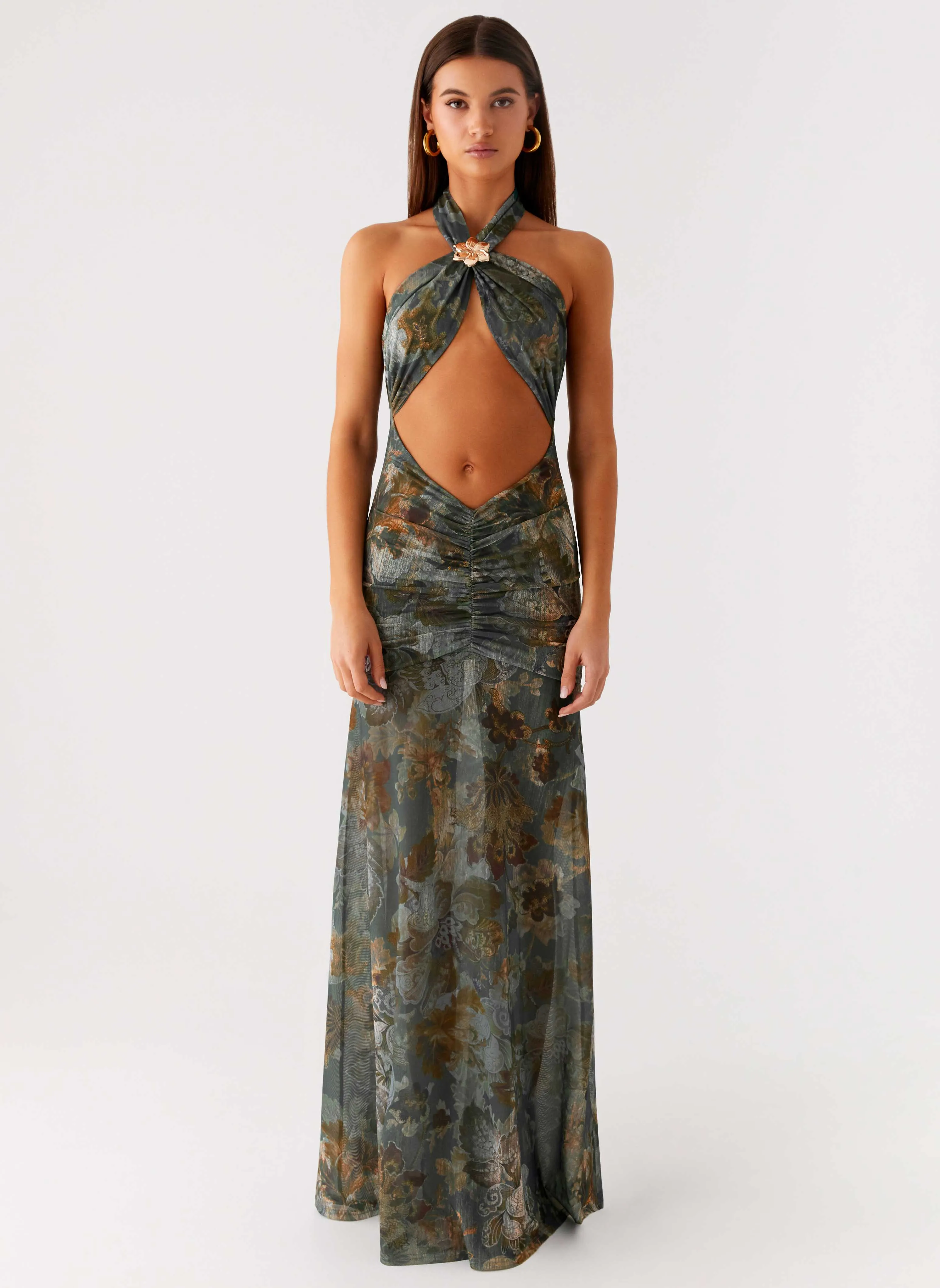 Mariam Maxi Dress - Vintage Blossom Hiking Gear