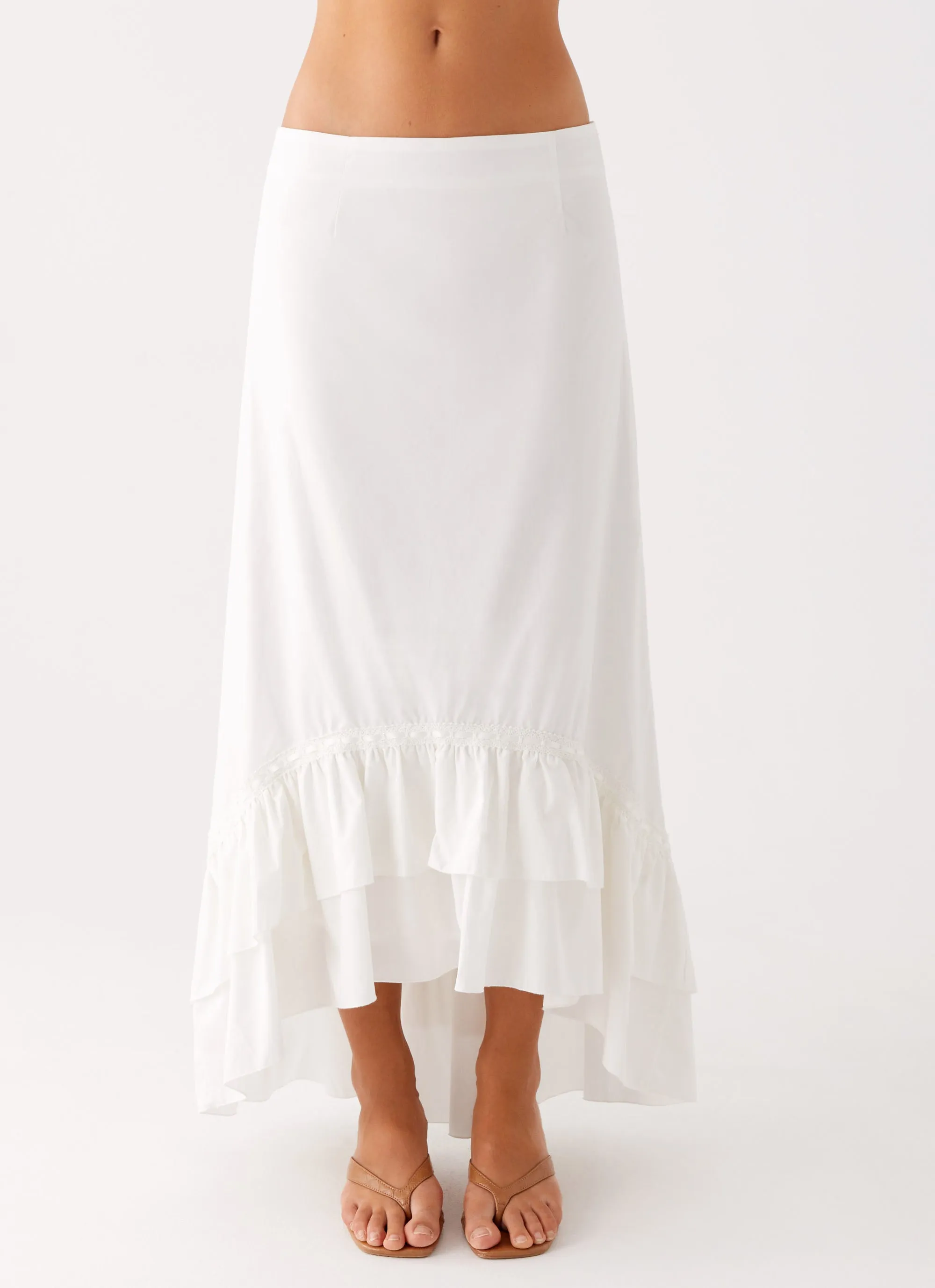 Contemporary Mood Alessandra Maxi Skirt - White