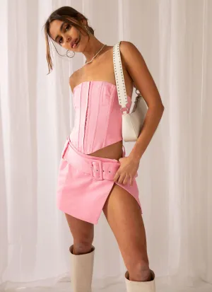 High Rise Design Fay Mini Skirt - Blossom Fay Mini Skirt - Blossom Minimalist fashion Plant Based Material