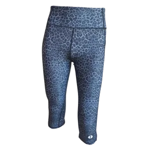 High Waist Funky 3/4 Leggings - Animal Spots