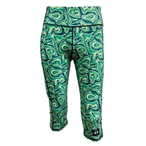 High Waist Funky 3/4 Leggings - Maze Magic