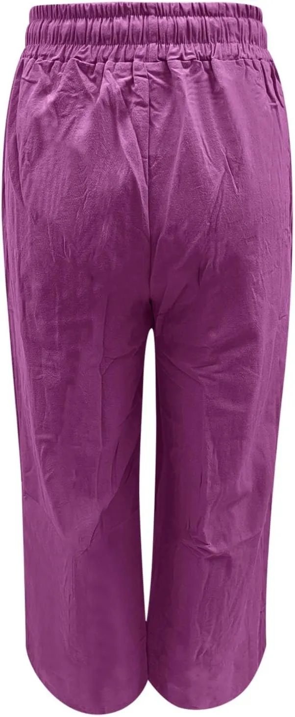 High Waisted Work Pants for Women Capri Pants for Women Capris with Pockets Women's Capri Pocket Sweatpants
