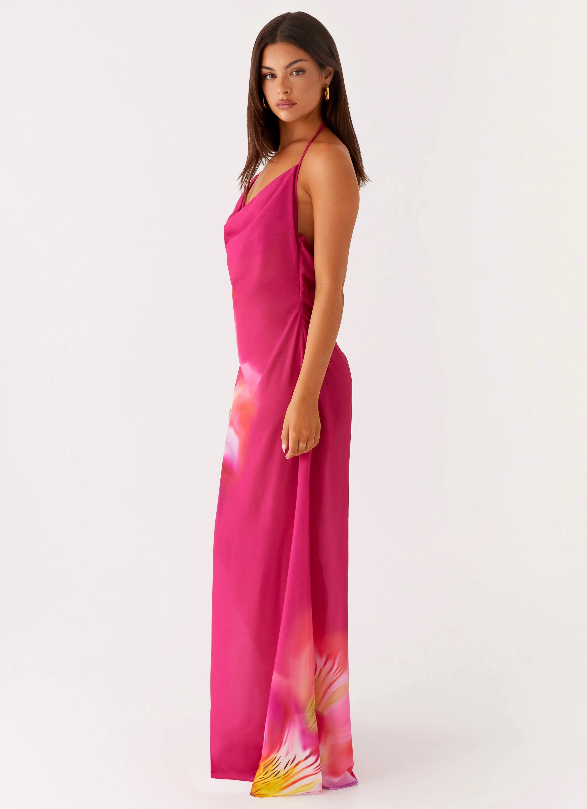 Fantasy Maxi Dress - Pink Tropical Morning Wear City Layers