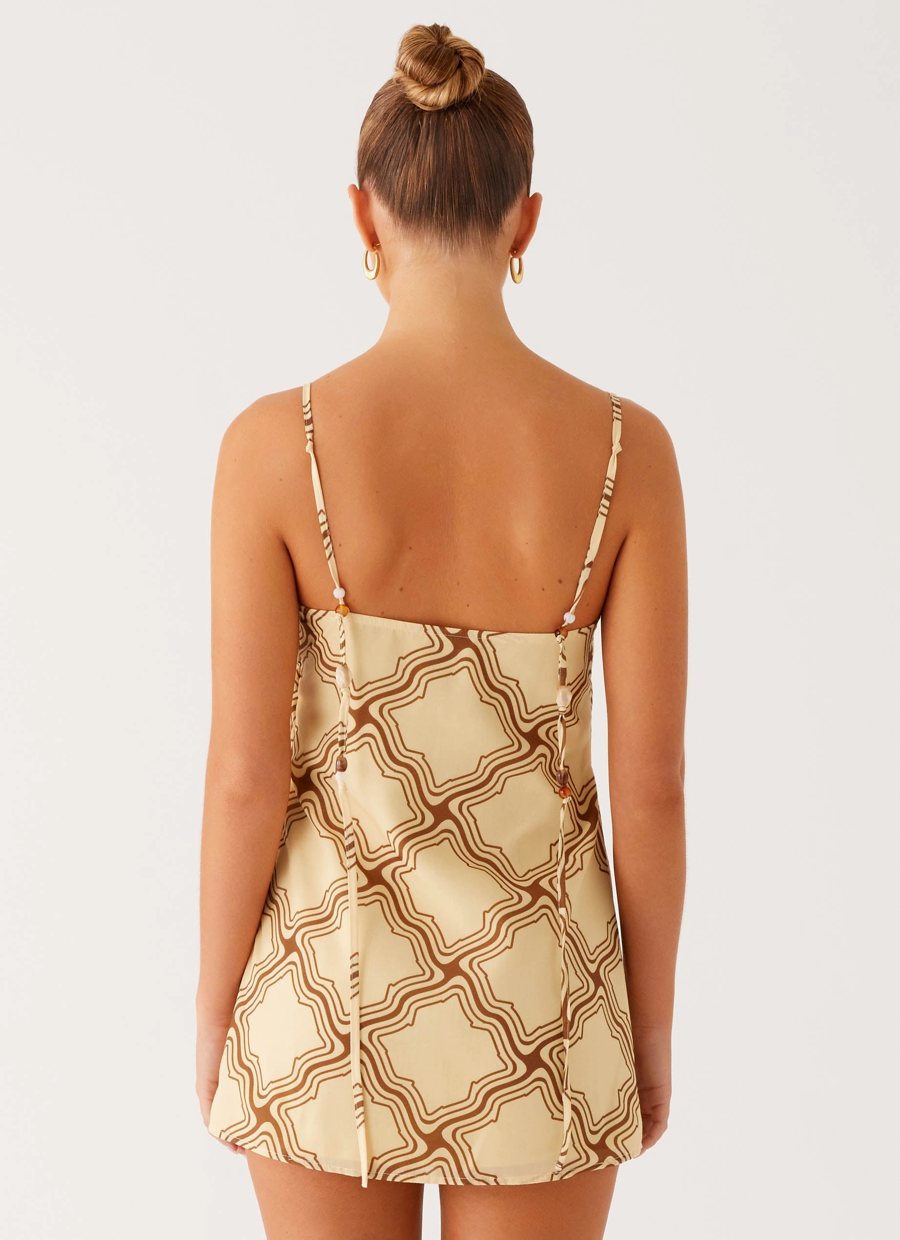 Mantra Mini Dress - Tidal Wave Print Luxe style