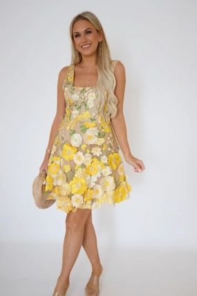 HighDurability Threads Botanical Beauty Dress (final sale) Anti Static Weave Technology FlexibleCollarStructure Botanical Beauty Dress (final sale)