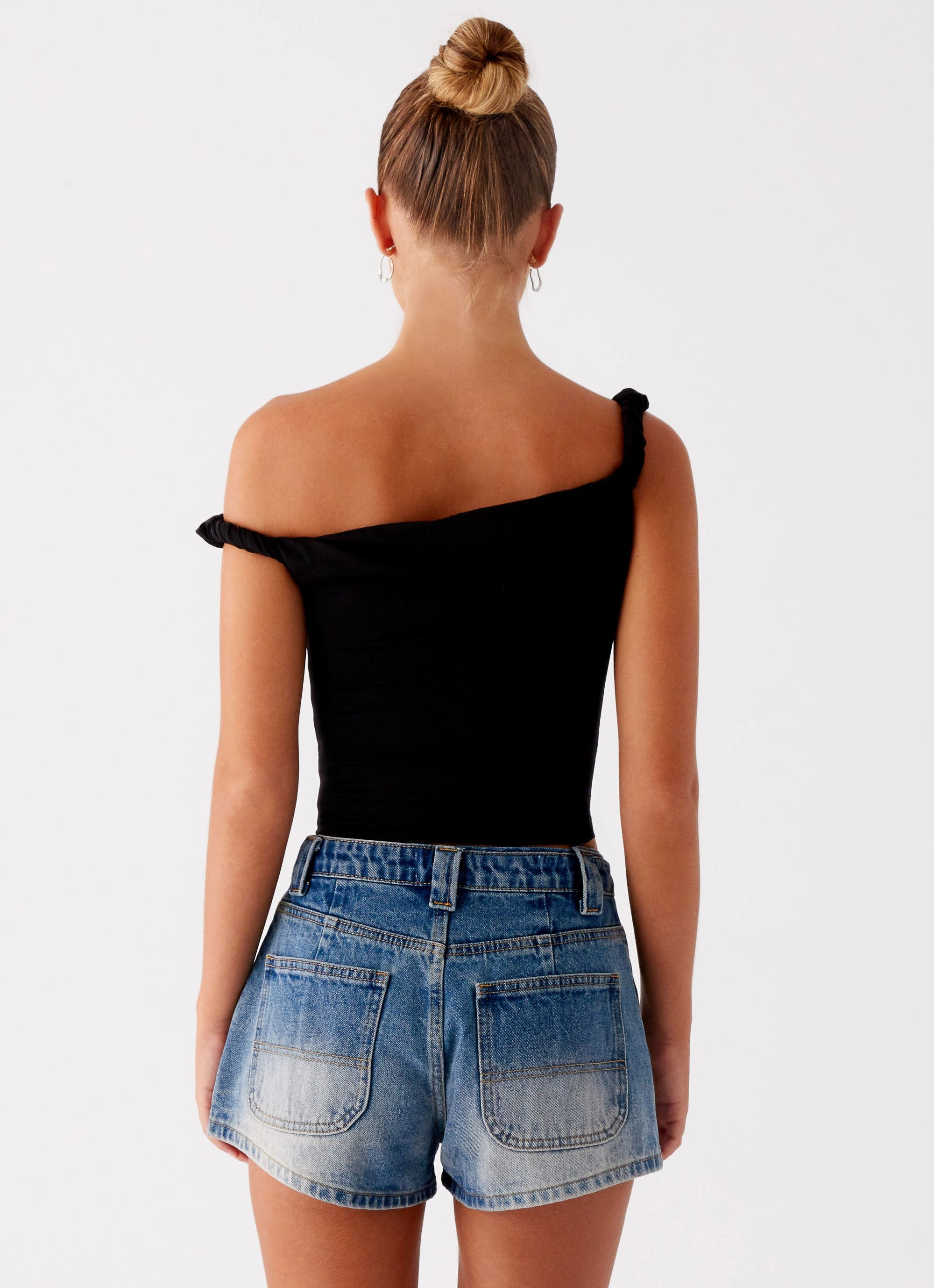 hypoallergenic Frida Denim Shorts - Vintage Wash Blue