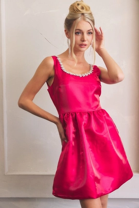 Holiday Party Dress (FINAL SALE) Thermal Insulation Technology LayeredNeckline Holiday Party Dress (FINAL SALE)