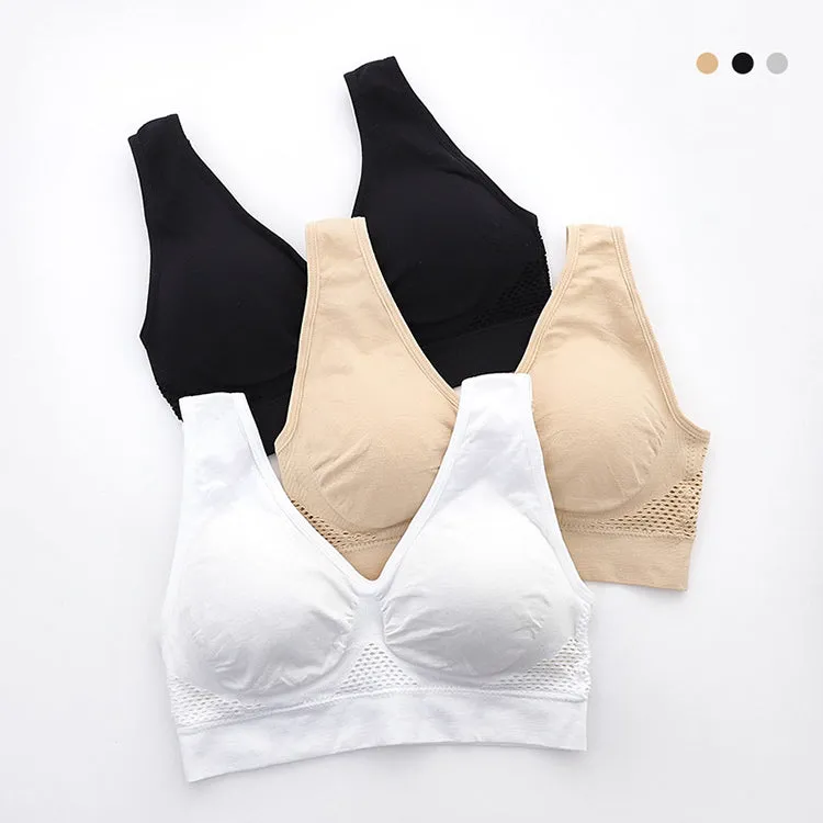 Hollow Out Padded Sports Bra