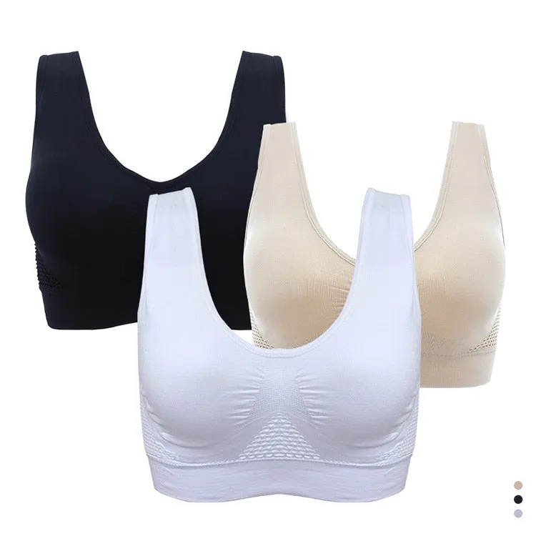 Hollow Out Padded Sports Bra