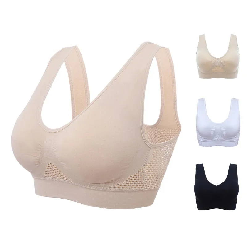 Hollow Out Padded Sports Bra