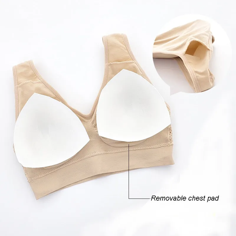 Hollow Out Padded Sports Bra