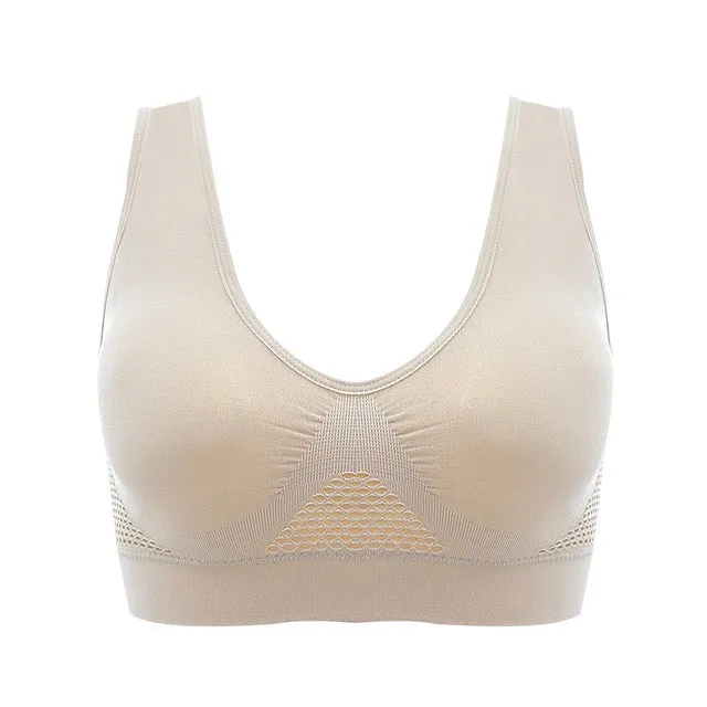 Hollow Out Padded Sports Bra