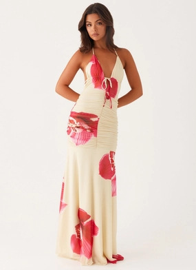 Hollywood Maxi Dress - Orchid Yellow Day Magic