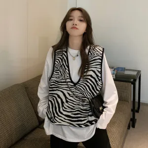 Hong Kong Vintage Tank Top Vest Women Outdoor Trendy V-Neck Tops Outerwear