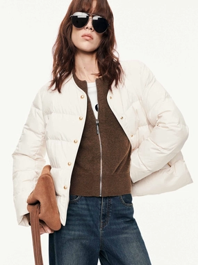 Hooded Layered Down Jacket Hooded Layered Down Jacket