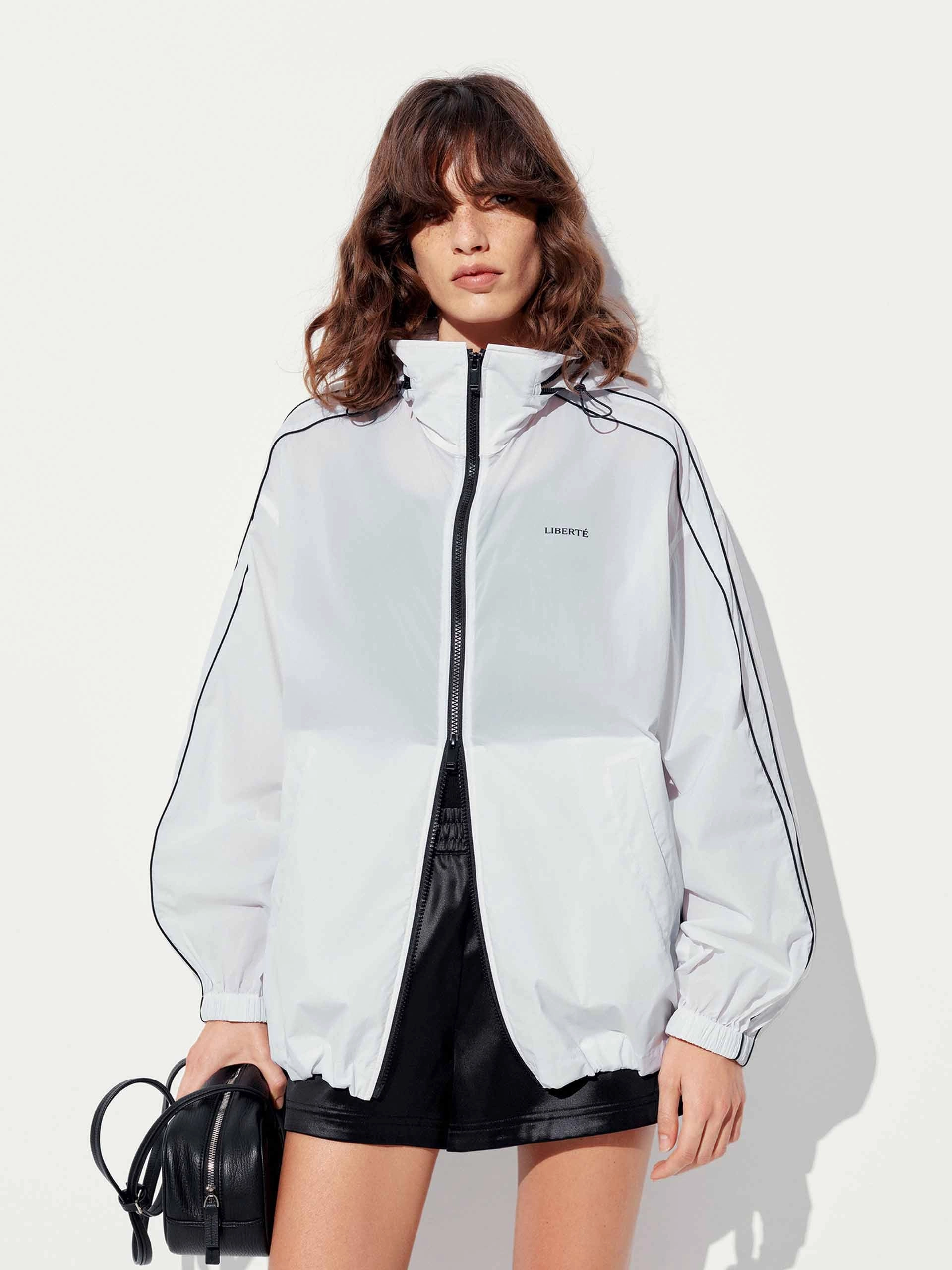 Hooded Zipper Loose Coat