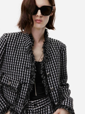 Houndstooth Pattern Jacket Houndstooth Pattern Jacket