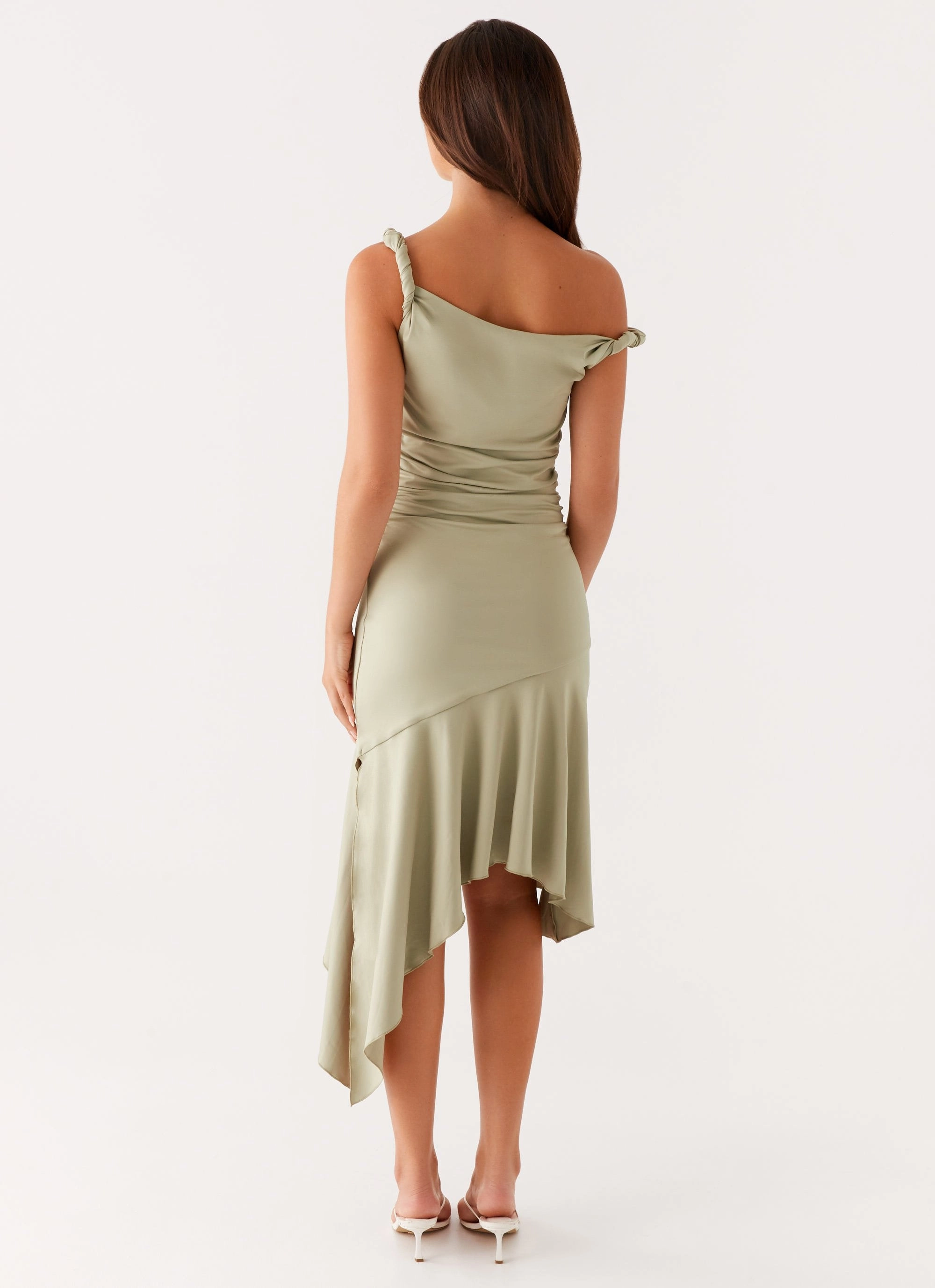 Huntah Midi Dress - Sage Compact Fit