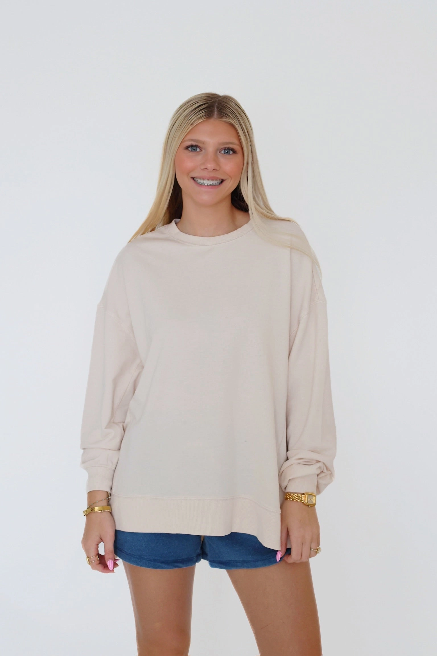 Hunter Knit Denim Short Bonded Hemline