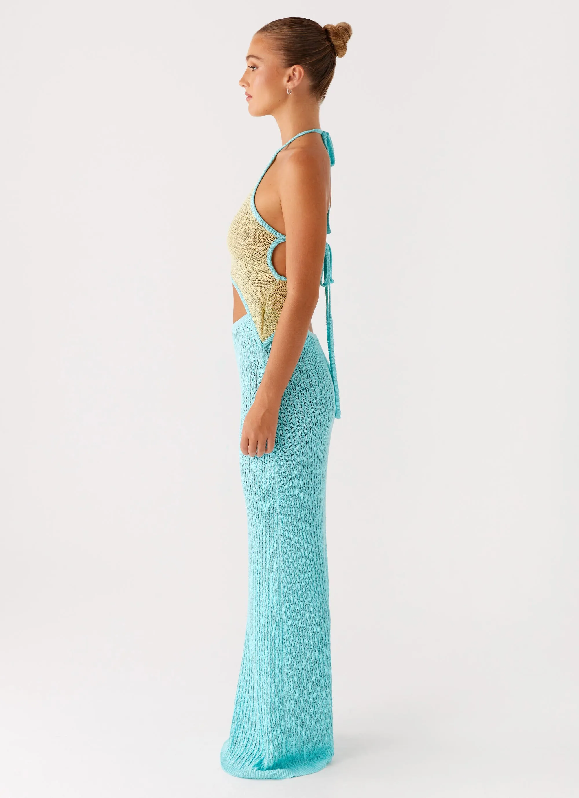 Trendsetting Alexia Knit Maxi Dress - Multi