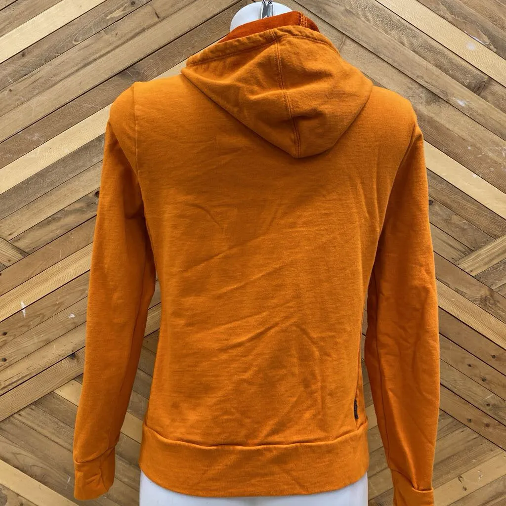 icebreaker - Women's Full-Zip Wool-Blend Hoodie - MSRP $215: Orange-women-SM