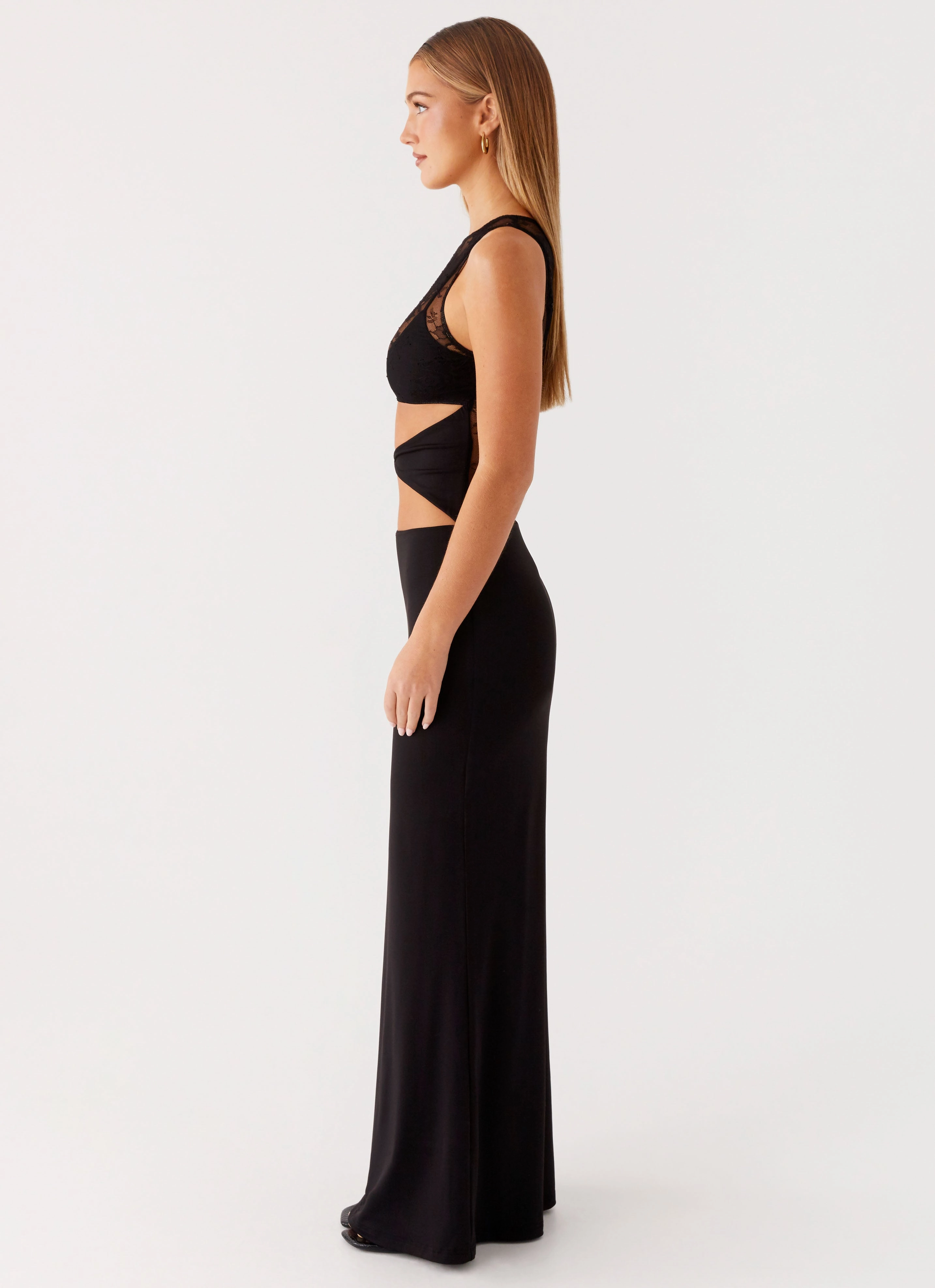Imperial Maxi Dress - Black Feminine Touch