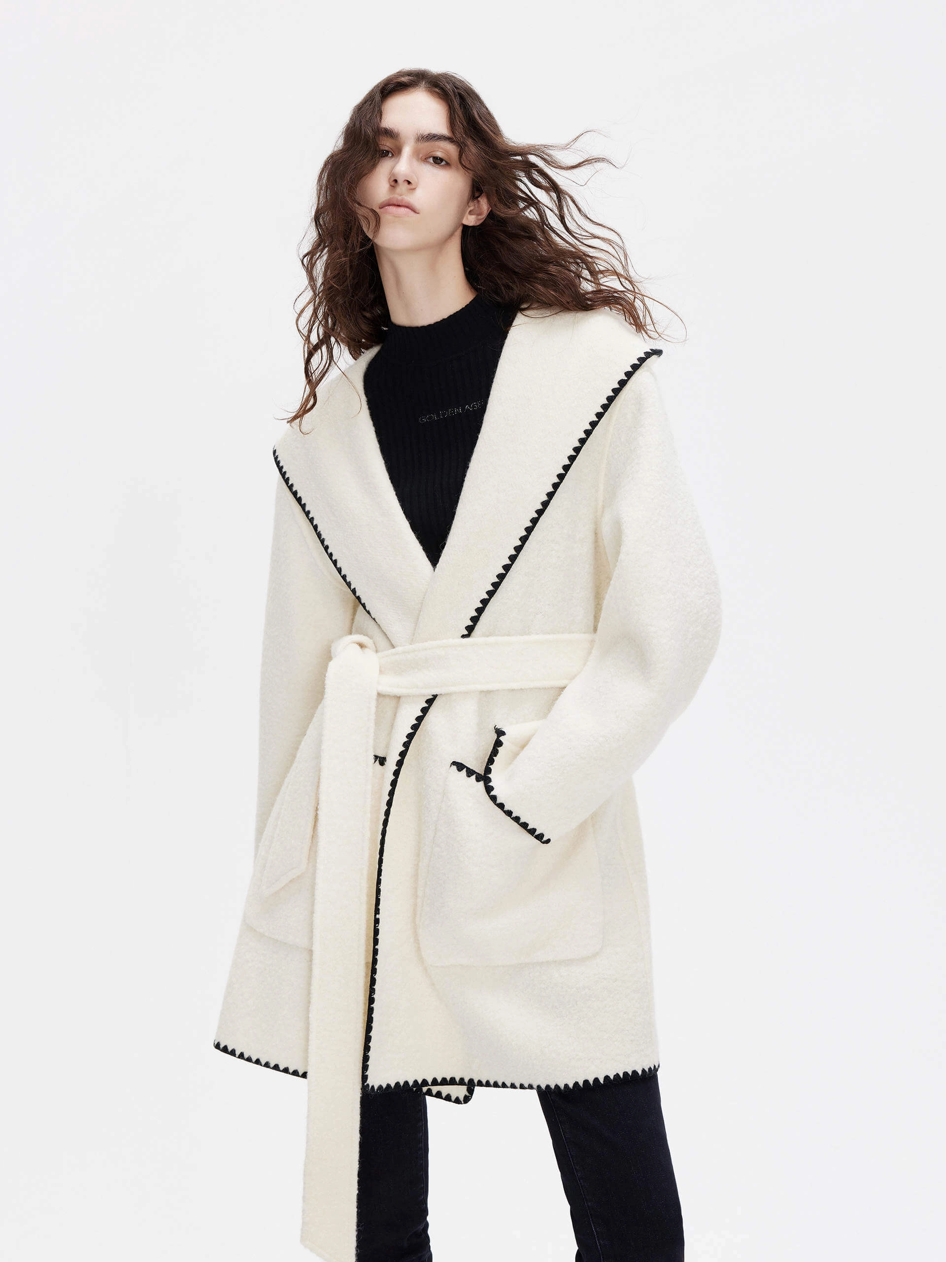 Include Belted Wool Coat