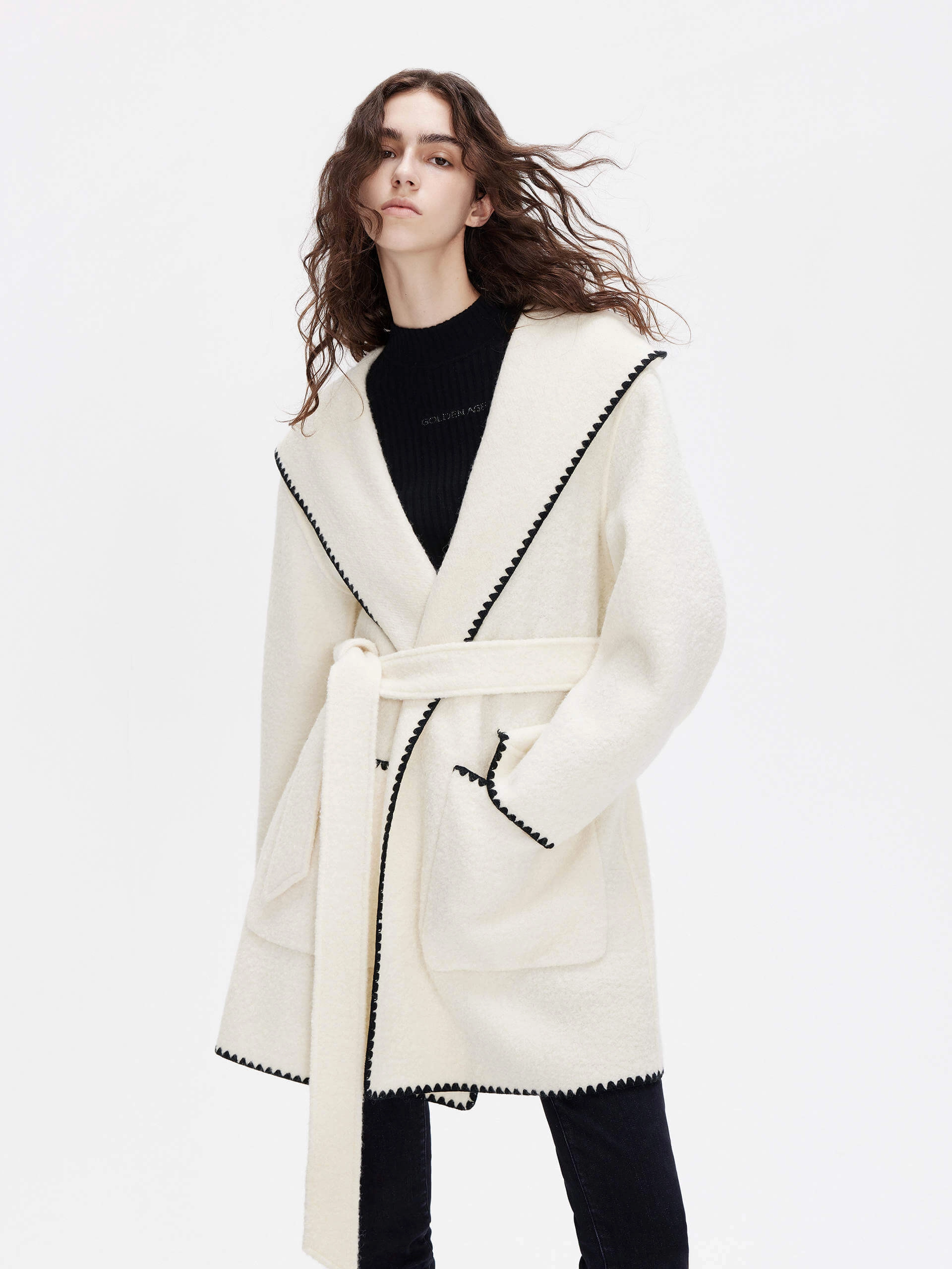 Include Belted Wool Coat