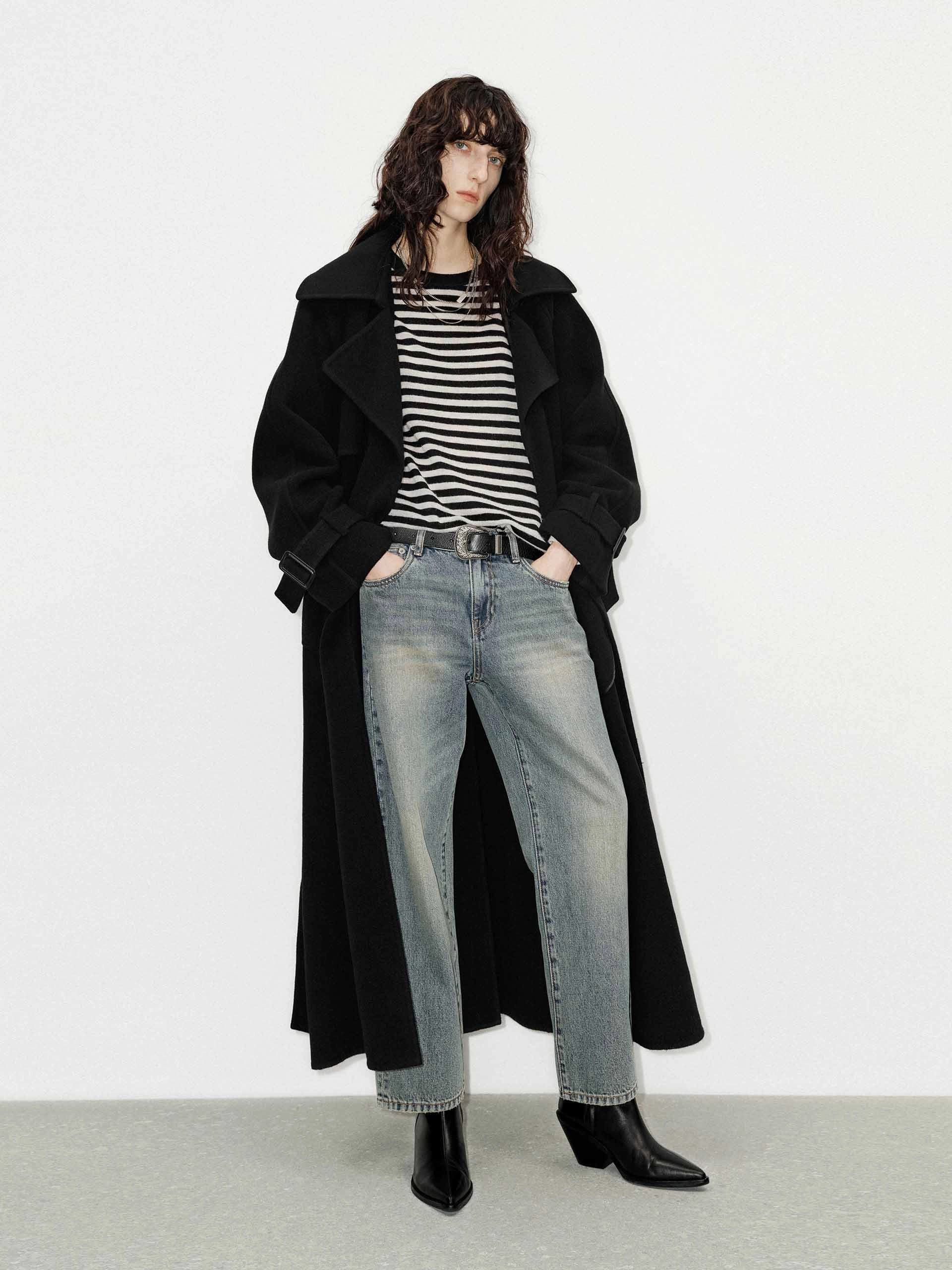 Include Bleted Wool Overcoat