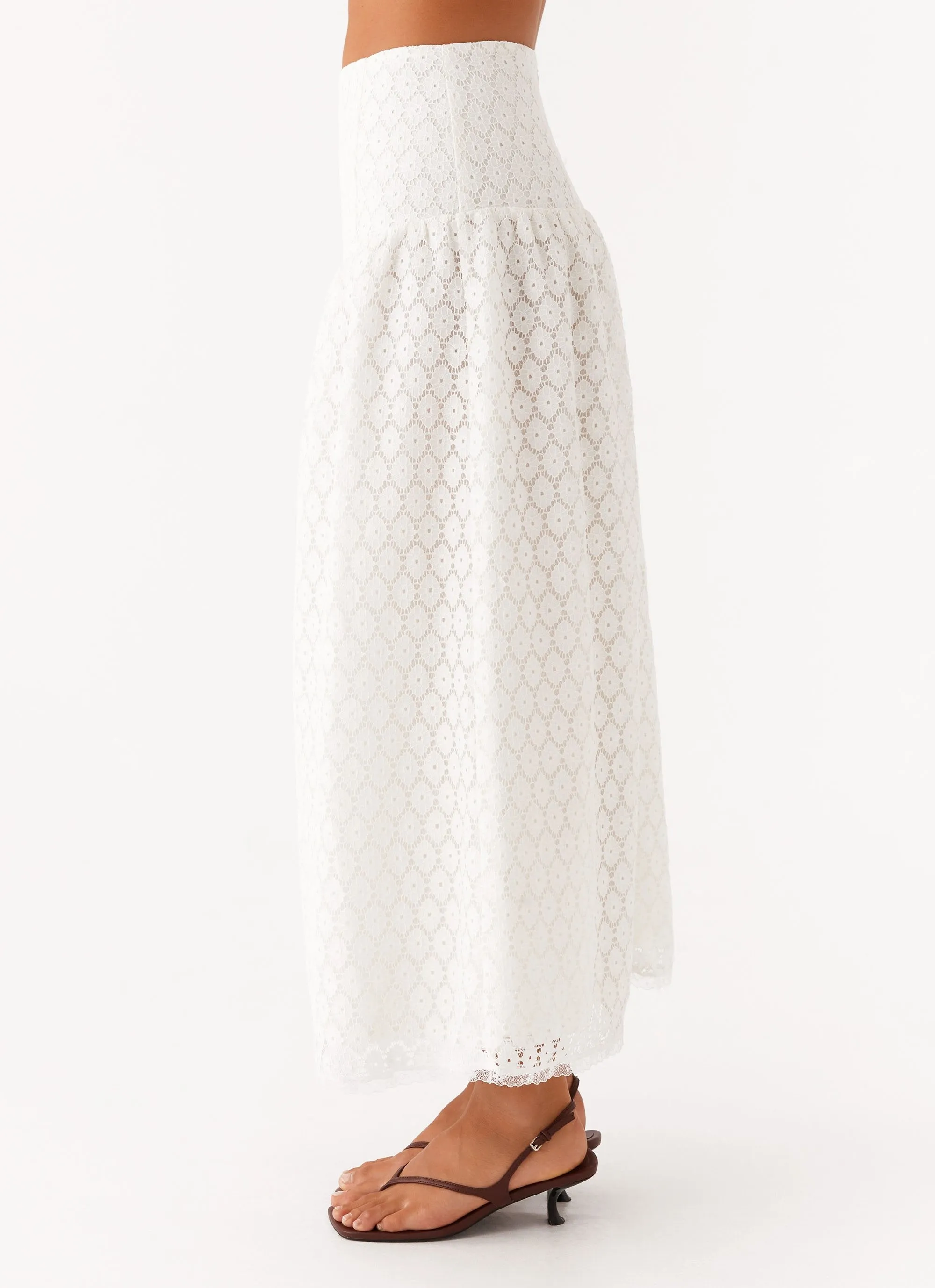 Breezy Mood Outfit Lookbook Indiana Corset Midi Skirt - White