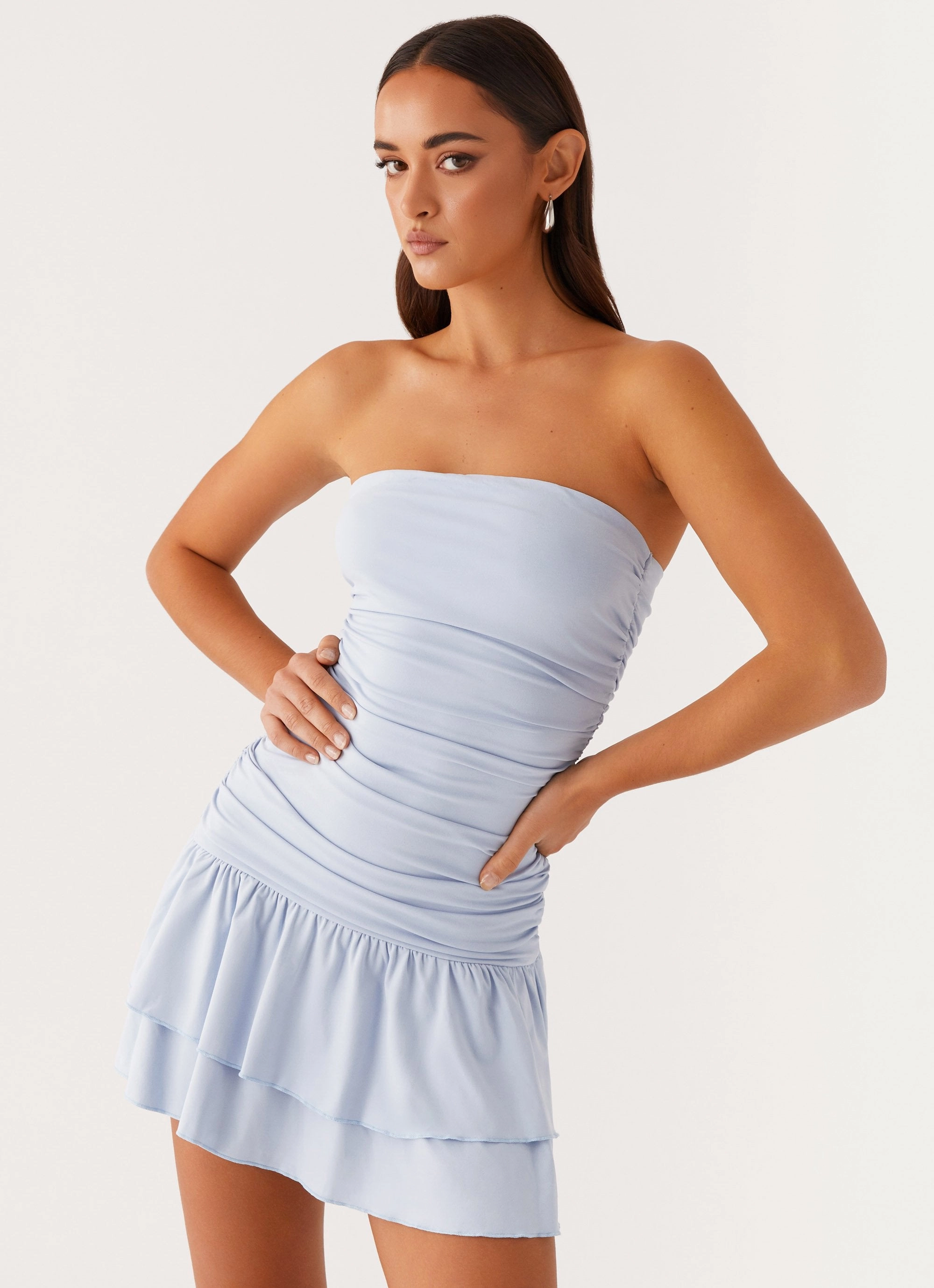 Allegra Mini Dress - Blue Fashion Daily
