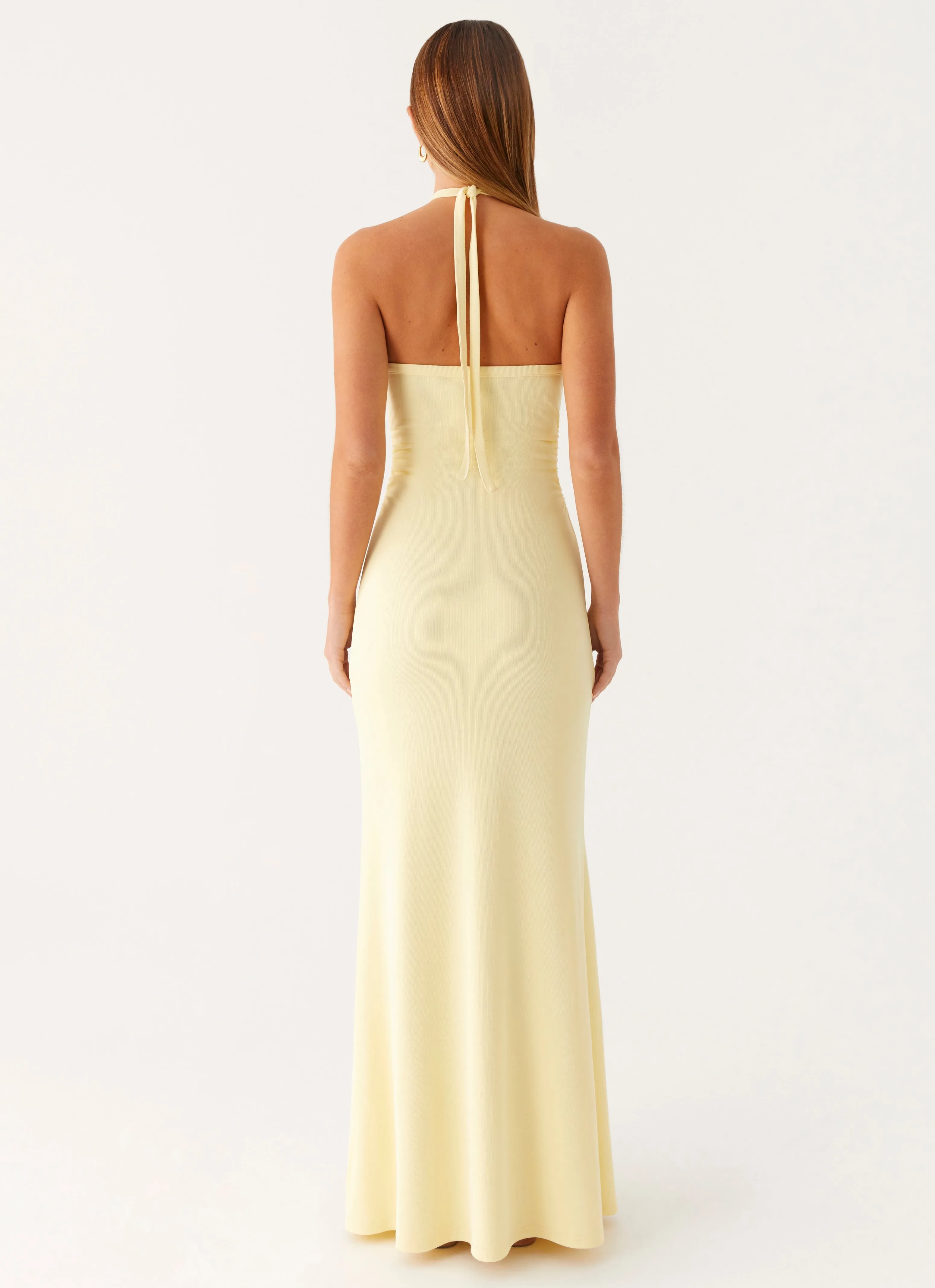 Cooling Mesh Lining Instant Attraction Maxi Dress - Yellow