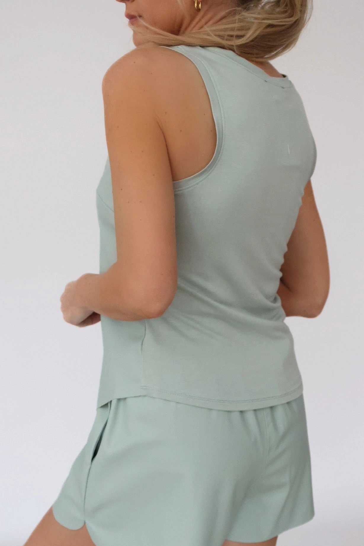 Carmela Vegan Leather Tank (FINAL SALE) Breathable back panel