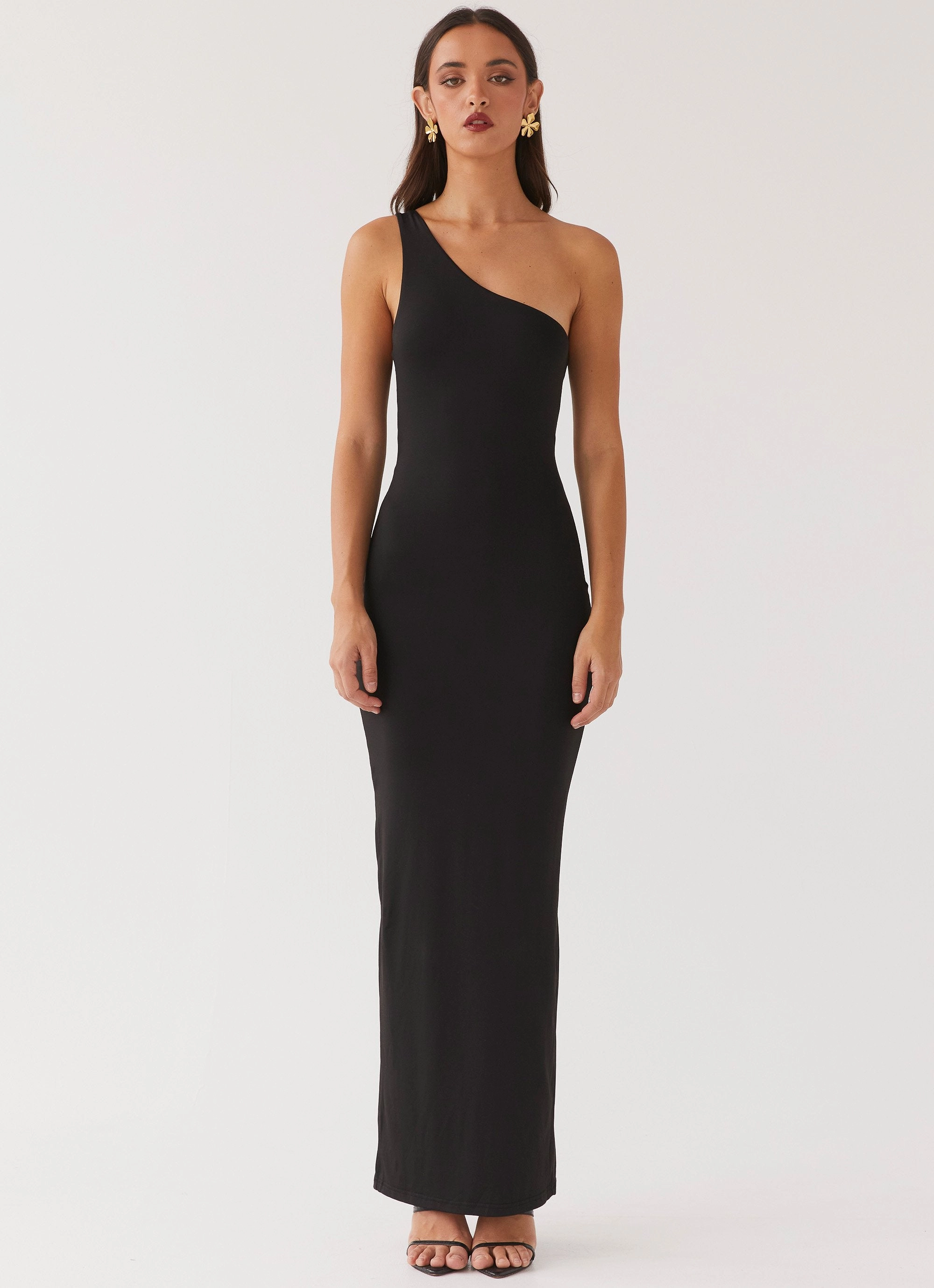 Iris Backless Maxi Dress - Black countryside