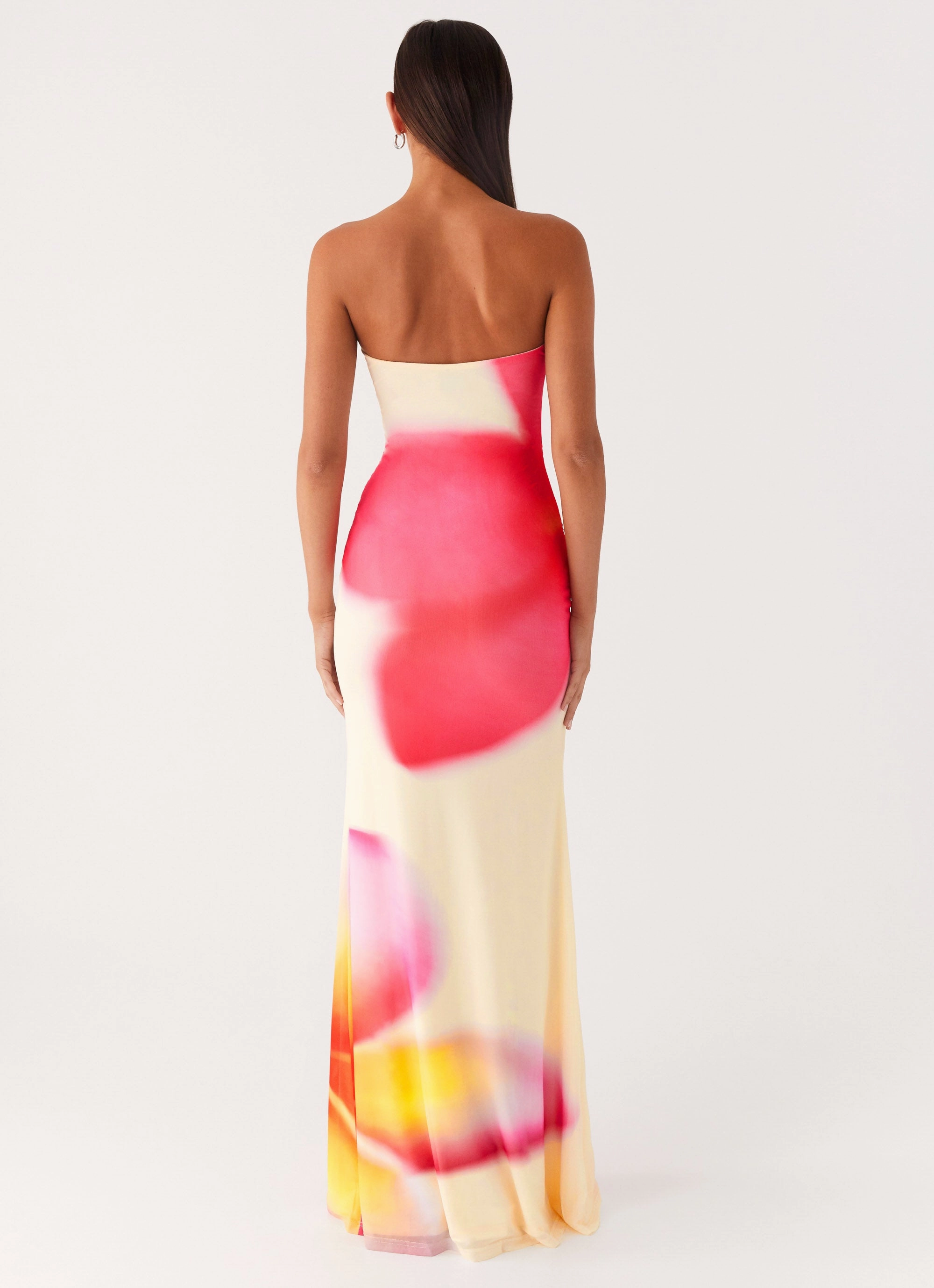Iroha Strapless Maxi Dress - Frangipani Yellow Perfect Shape Winter Classic