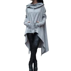 Irregular Loose Hoodies for Women